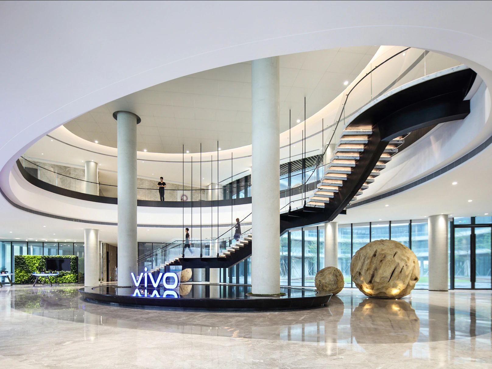 东莞 VIVO 研发中心 2 号及 5 号楼装修工程 · 大堂 · 接待空间
